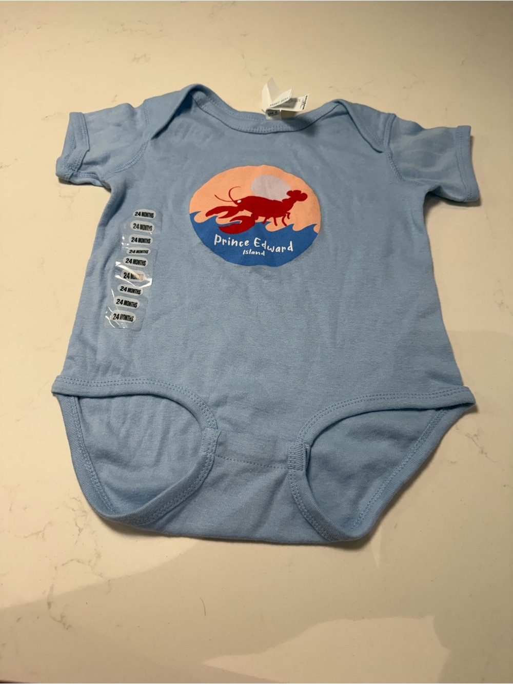 Prince Edward Island Blue Baby One-Piece Bodysuit